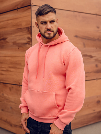 Sweat-shirt corail kangourou à capuche pour homme Bolf B1004