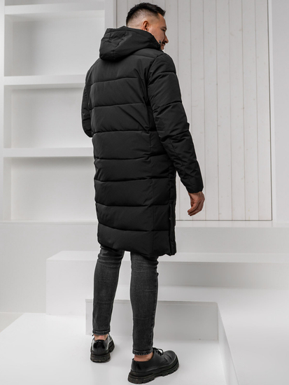 Homme Blouson d'hiver longue matelassée Noir Bolf 31M5009A1