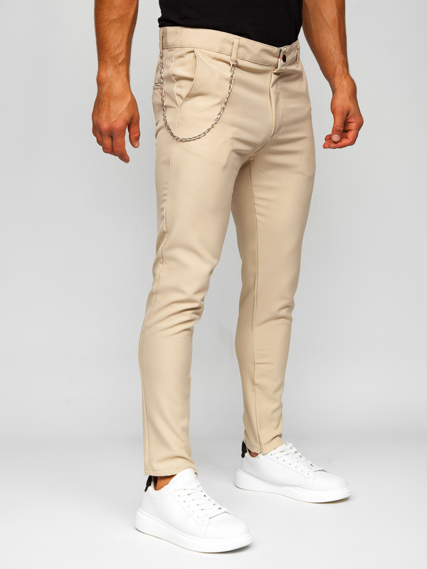 Homme Pantalon chino Beige Bolf 0059