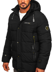 Blouson d'hiver matelassé pour homme noir Bolf 22M58