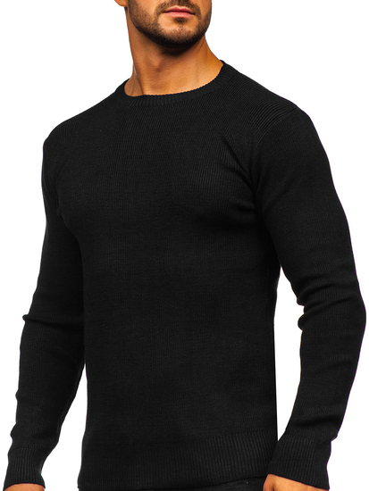 Homme Pull Noir Bolf S8750