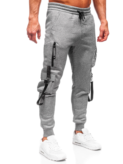 Homme Pantalon jogger cargo Gris Bolf HSS020