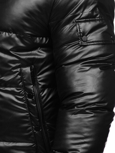 Blouson d'hiver matelassé sportif pour homme noir Bolf EX2125