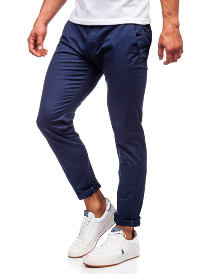 Pantalon chino pour homme bleu foncé Bolf KA6807-11