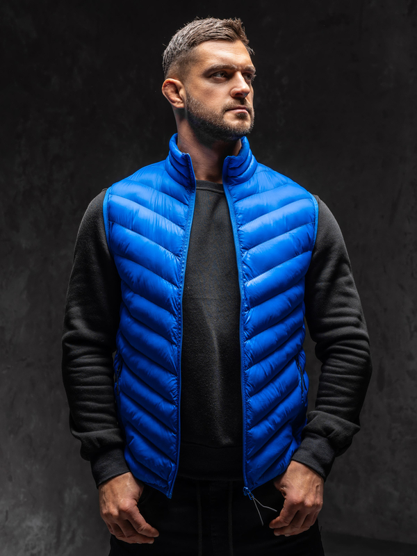 Homme Gilet matelassé Bleu Bolf HDL88006A1