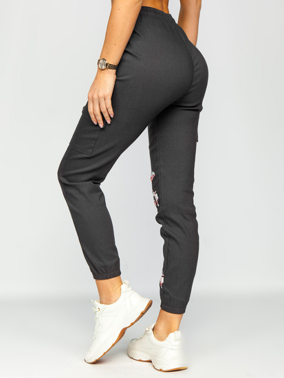 Pantalon jogger cargo pour femme graphite Bolf AF5120ND