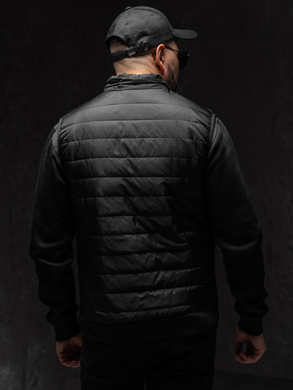 Homme Gilet matelassé Noir Bolf MY77A1