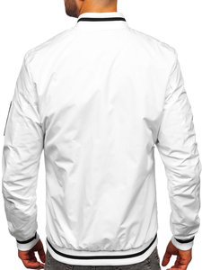 Homme Blouson bomber de transition Blanc Bolf 84M3034