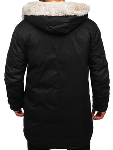 Homme Parka d'hiver Noir Bolf 22M318