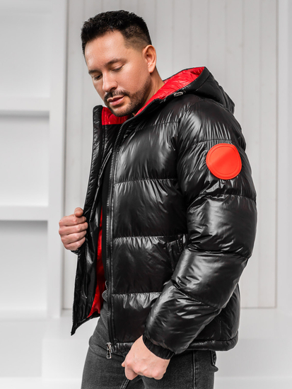 Homme Blouson d'hiver matelassé Noir Bolf 5M3198