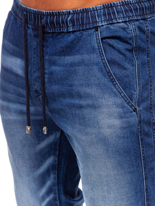 Homme Pantalon de jogging en jean Bleu foncé Bolf MP0118BS