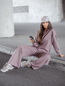 Survêtement deux pièces zippé femme Beurre Cappuccino Bolf 821111