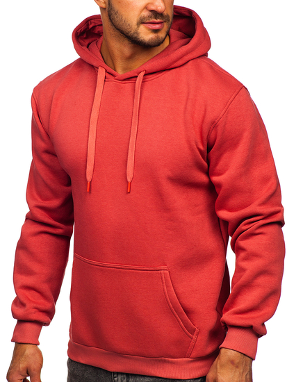 Sweat-shirt corail kangourou à capuche pour homme Bolf B1004