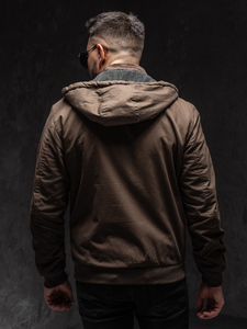 Homme Blouson de transition en coton Khaki Bolf 84M3010A1