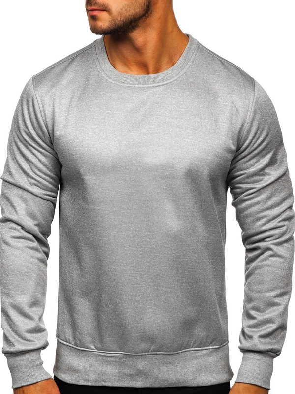 Le sweat-shirt sans capuche pour homme gris Bolf 2001-2