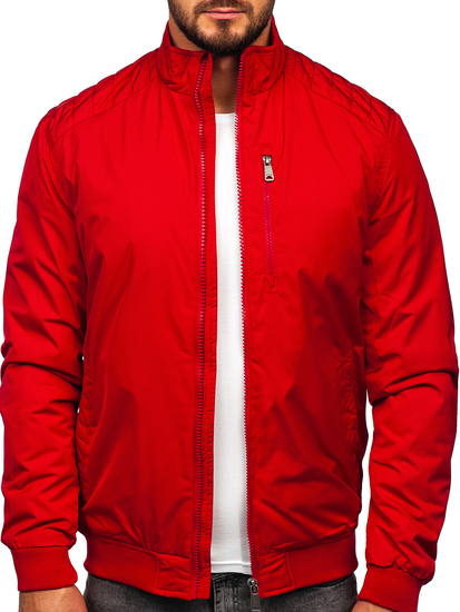 Blouson de transition rouge pour homme Bolf 1907-1