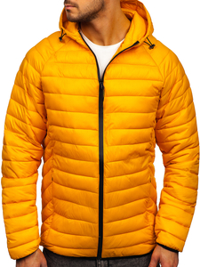 Blouson de transition matelassé pour homme jaune Bolf 13021
