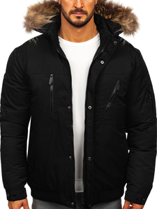 Homme Blouson d'hiver Noir Bolf 62M9515