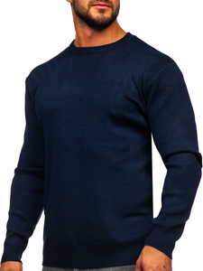 Homme Pull basic Bleu foncé Bolf S8506
