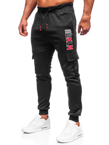 Pantalon sportif noir pour homme Bolf K10287