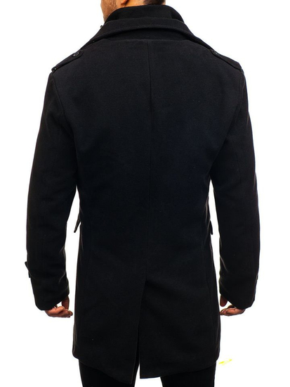 Manteau d'hiver pour homme noir Bolf 1808