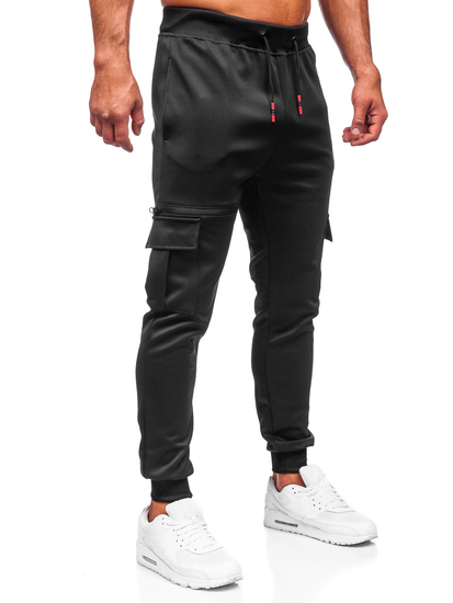 Pantalon sportif noir pour homme Bolf K10287