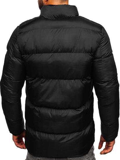 Blouson d'hiver matelassé pour homme noir Bolf 0025