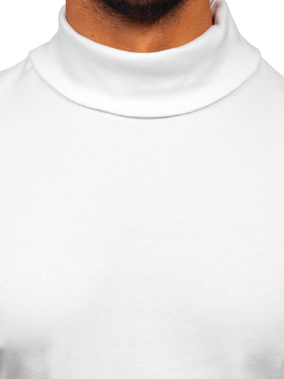 Homme Pull col polo basique Blanc Bolf 535