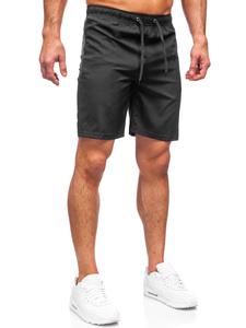 Pantalon court sportif noir pour homme Bolf HH037