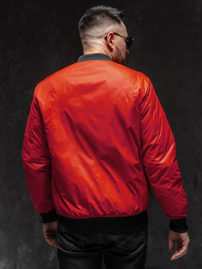 Homme Blouson bomber de transition Rouge Bolf AK95A1