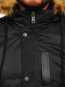 Blouson d'hiver pour homme noir Bolf 2129