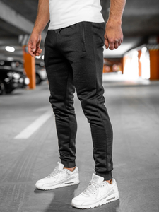 Homme Pantalon jogger Noir Bolf XW06A
