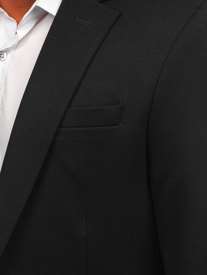 Homme Veste de costume élégante Noir Bolf 1652A