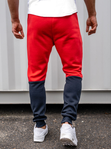 Pantalon de sport imprimé pour homme rouge Bolf AM85A
