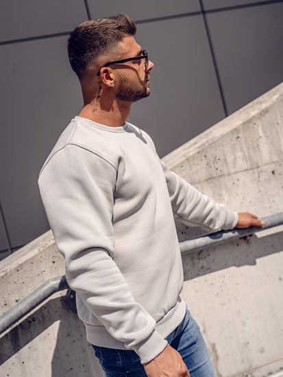 Sweat-shirt pour homme gris Bolf 2001A