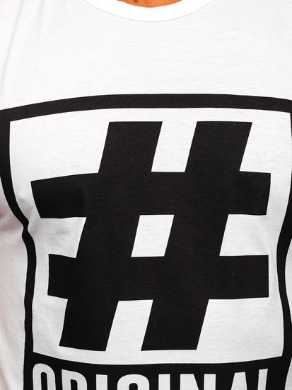 Débardeur imprimé blanc Bolf 19802