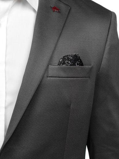 Homme Veste de costume élégante Gris Bolf 022