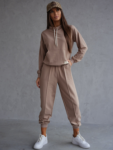 Ensemble de survêtement deux pièces femme cappuccino Bolf 82162