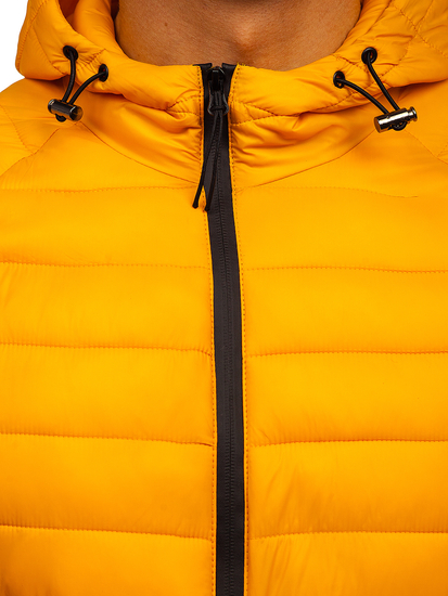 Blouson de transition matelassé pour homme jaune Bolf 13021