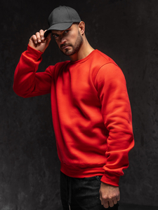 Homme Sweat-shirt Rouge Bolf 2001A1