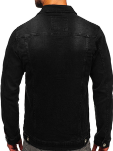 Homme Blouson en jean Noir Bolf 200