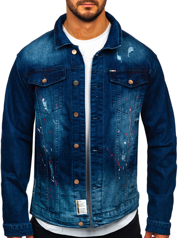 Homme Blouson en jean Bleu foncé Bolf MJ542BS