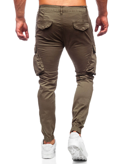 Homme Pantalon jogger cargo Khaki Bolf SK850