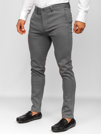 Pantalon chino pour homme gris Bolf 5000-3