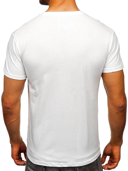 Le tee-shirt à appliqué paillettes pour homme blanc Bolf KS2108