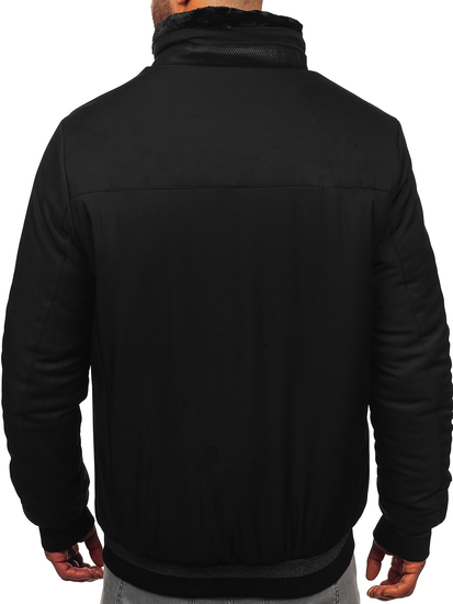 Homme Blouson d'hiver avec fourrure Noir Bolf 22M333