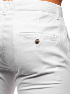 Pantalon chino pour homme blanc Bolf 1146     