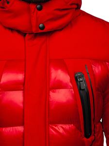 Blouson d'hiver matelassé pour homme rouge Bolf 99527