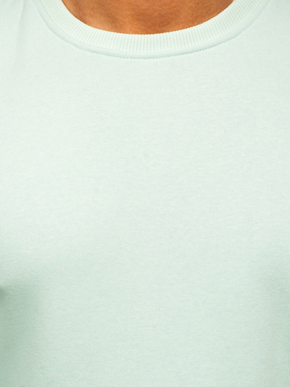 Sweat-shirt menthe clair sans capuche pour homme Bolf 2001  