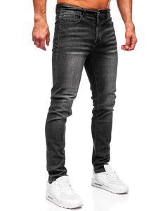 Homme Pantalon en jean slim fit Noir Bolf MP0141N